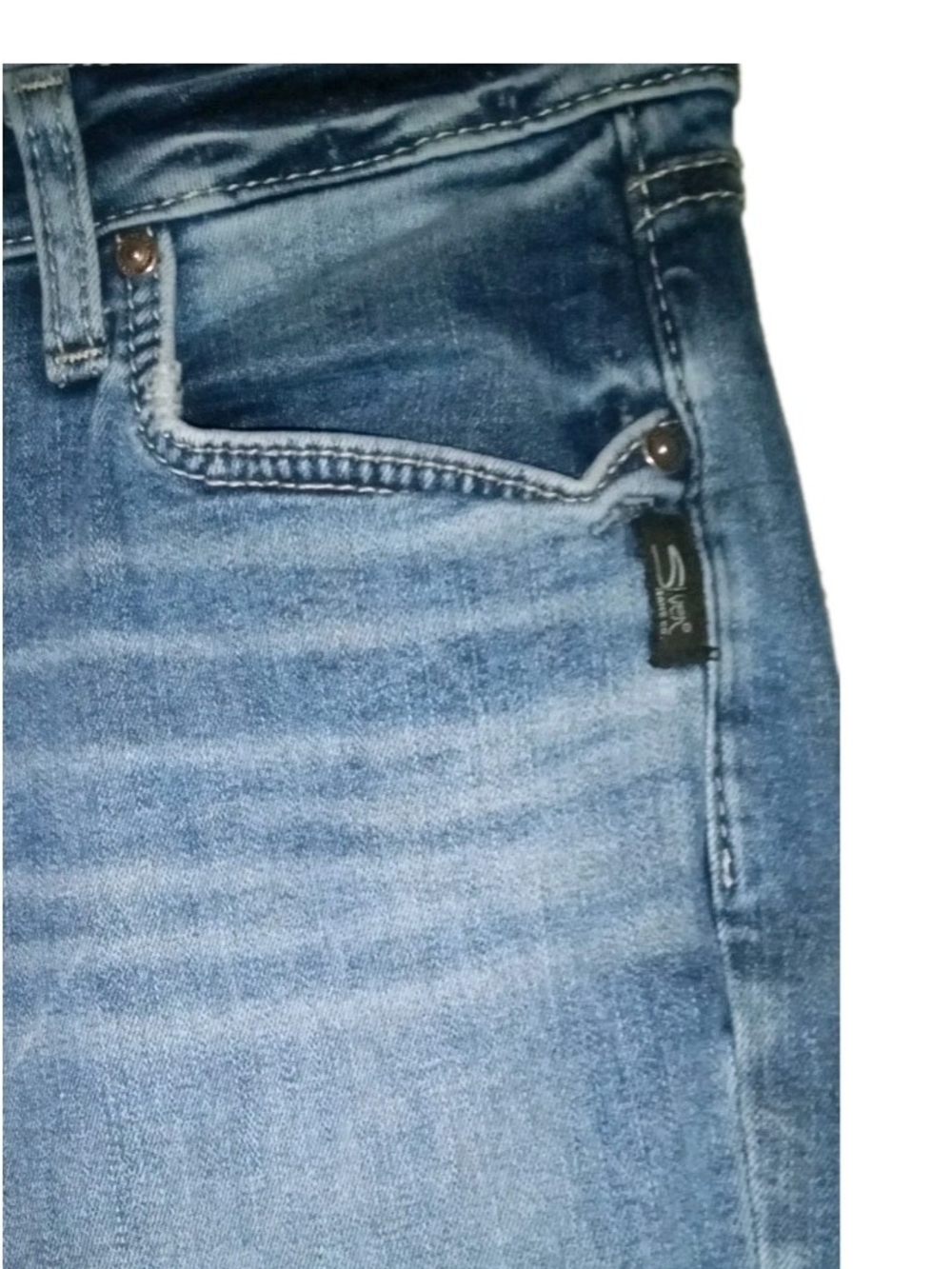 Silver Jeans Avery Capri Women’s 30 Blue Selvedge - Picture 10 of 13